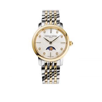 Slimline ladies moonphase fc-206mpwd1s3b