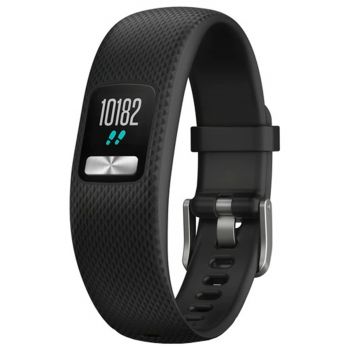 Bratara Smartband Garmin Vivofit 4, Bluetooth, S/M, Negru