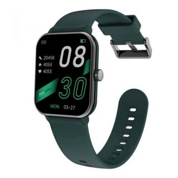 Ceas inteligent Smartwatch Blackview R3 Max, TFT 1.69inch Touch screen, Temperatura corporala, Ritm cardiac, Oxigen SpO2, Contor calorii, IP68, 230mAh, Verde