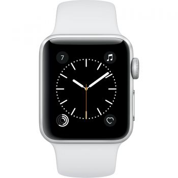 Apple Watch 2 38mm Silver Aluminium Case, White Sport Band