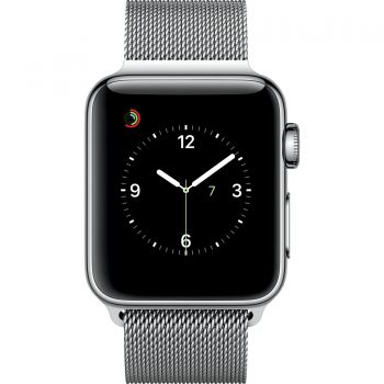 Apple Watch 2 38mm Stainless Steel Case, Silver Milanese Loop