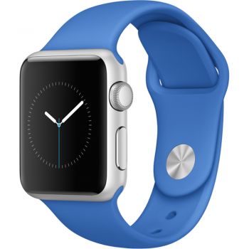 Apple Watch Sport 38mm Silver Aluminium Case, Royal Blue Sport Band