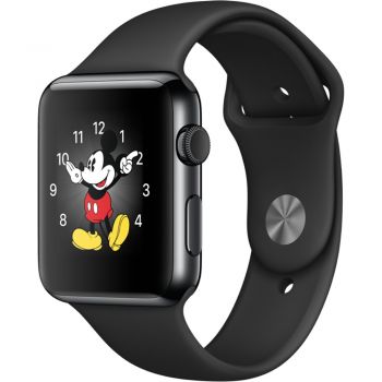 Apple Watch Sport 42mm Space Grey Aluminum Case, Black Sport Band