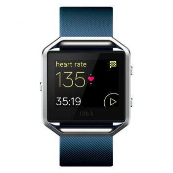 Smartwatch Fitbit Blaze, Curea Silicon L, Albastru