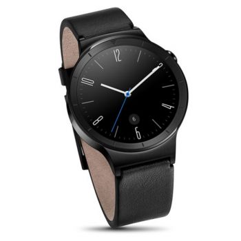 Smartwatch Huawei W1 Steel, Negru, Curea piele