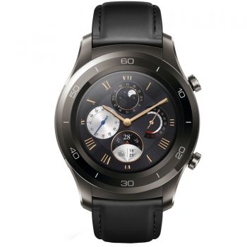 Smartwatch Huawei Watch 2 Classic, Titanium Grey Black Leather