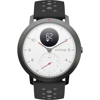 Smartwatch Withings Steel HR Sport, Alb