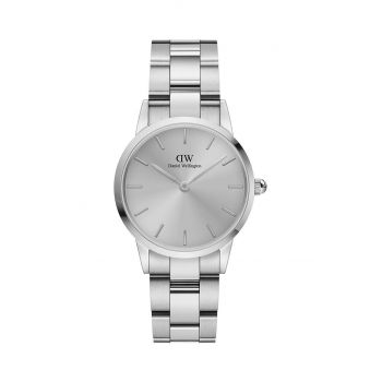 Daniel Wellington ceas Iconic Link Unitone 28 femei, culoarea argintiu