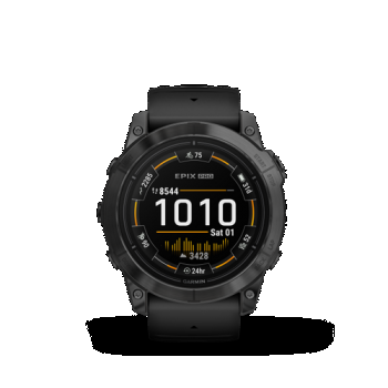 Ceas Activity Tracker Garmin Epix Pro (Gen 2), 51mm, curea silicon Neagra, Glass (Gri)