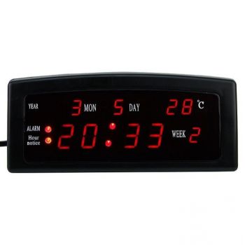 Ceas Digital pentru Camera, Led Rosu, Afisare Temperatura, Alarma