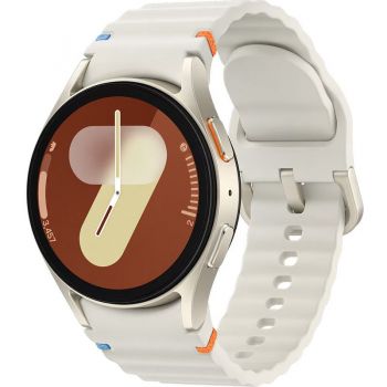 SmartWatch Samsung Galaxy Watch 7, 40 mm, Beige, Wi-Fi, Bluetooth, GPS, NFC, Rezistent la apa