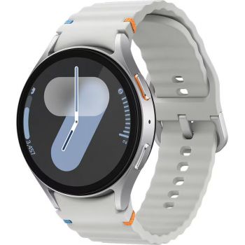 SmartWatch Samsung Galaxy Watch 7, 44 mm, Silver, Wi-Fi, Bluetooth, GPS, NFC, Rezistent la apa