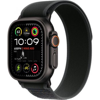 Apple Apple Watch Ultra 2, GPS, Cellular, Loop - M/L, Textil, Negru, 49 x 44 mm