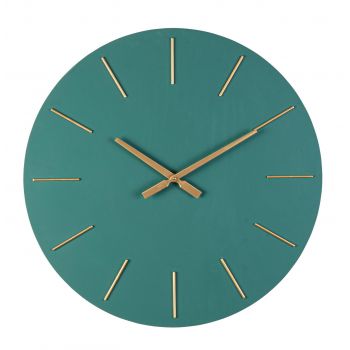 Ceas de perete Timeline, Bizzotto, D60 cm, MDF/otel, verde