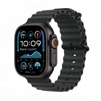 Ceas inteligent Smartwatch Apple Watch Ultra 2 GPS + Cellular, 49mm Titanium Case with Black Ocean Band