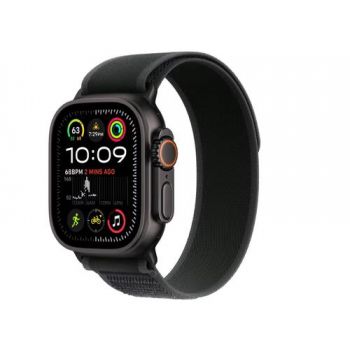 Ceas inteligent Smartwatch Apple Watch Ultra 2 GPS + Cellular, 49mm Titanium Case with Trail Loop M/L (Negru)