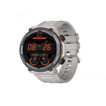 Ceas inteligent Smartwatch Blackview W50 Rugged, Ecran 1.39inch, Temperatura corporala, Ritm cardiac, Oxigen SpO2, Contor calorii, Notificare mesaje, Bluetooth Call, IP68, 370mAh (Gri)