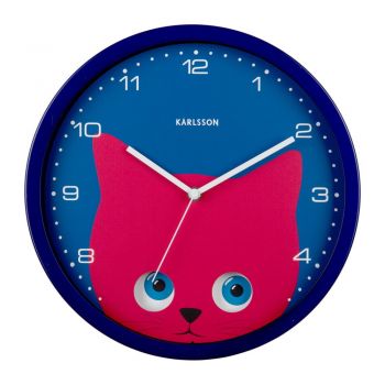 Ceas pentru copii ø 31 cm Peekaboo Cat – Karlsson