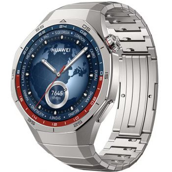 SmartWatch Huawei Watch GT 5 Pro, 46mm Titanium, curea Titanium