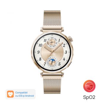 Smartwatch Huawei Watch GT5, 41mm, Gold Milanese Strap