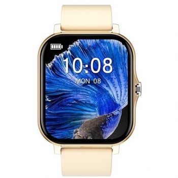 Allview Smartwatch Allview Connect S, Procesor HS6620, Eran IPS 1.7, Bluetooth, Microfon, Difuzor, Monitorizare ritm cardiac, Activitati sportive, Apelare, Notificari, Auriu