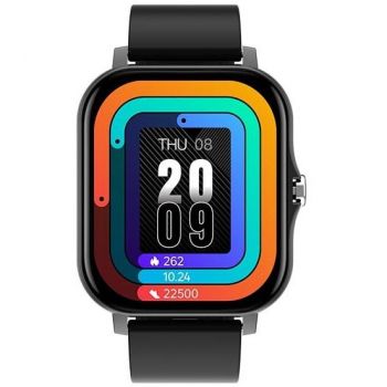 Allview Smartwatch Allview Connect S, Procesor HS6620, Eran IPS 1.7, Bluetooth, Microfon, Difuzor, Monitorizare ritm cardiac, Activitati sportive, Apelare, Notificari, Negru