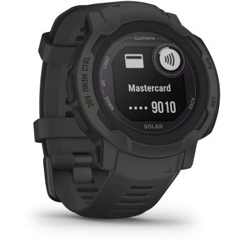 Ceas Smartwatch Garmin Instinct 2, Solar Graphite