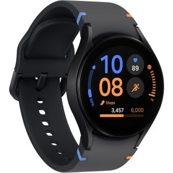 Samsung Smartwatch Samsung Galaxy Watch FE SM-R861, Procesor Exynos W920 Dual-Core, Ecran Super AMOLED 1.2, 40mm, 1.5GB RAM, 16GB Flash, GPS, Wi-Fi, NFC, Senzor Samsung BioActive, Negru