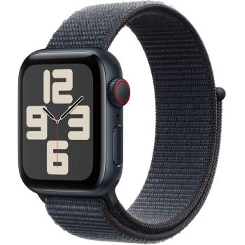 SmartWatch Apple Watch SE (2024) v3, 40mm Aluminium Midnight cu Ink Sport Loop, GPS + Cellular