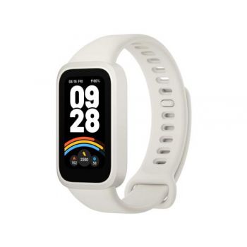 Bratara fitness Xiaomi Smart Band 9 Active, Ecran TFT 1.47inch, 50 moduri sportive, 100+ fete de ceas, Rezistenta la apa 5ATM (Bej)