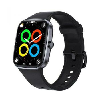 Ceas inteligent Smartwatch Sendem QX01, Ecran HD 1.96inch, Bluetooth, Android/iOS, Saturatie oxigen, Ritm cardiac (Negru)