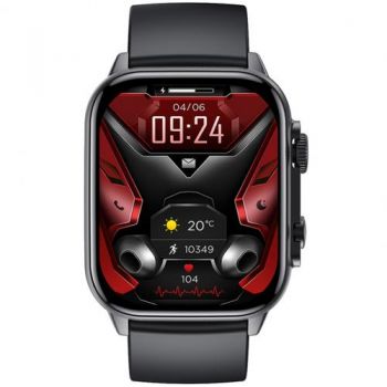 Ceas inteligent Smartwatch XO Design J9, Ecran IPS 1.95inch, Monitorizare sport, Notificari, NFC, Meniuri apel, IP68 (Negru)