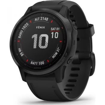 Ceas Smartwatch Garmin Fenix 6S Pro, 42 mm, Black